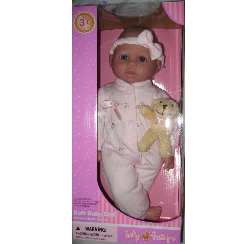 Baby Boutique Soft Baby Doll (Blue eyes) NIB